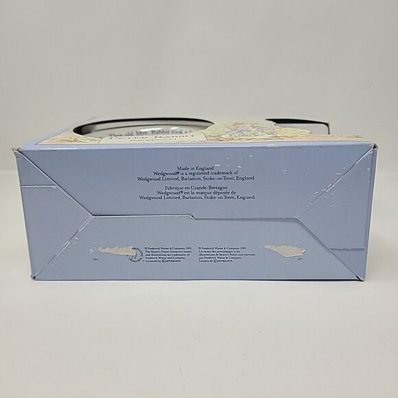 Vintage Wedgwood Beatrix Potter Peter Rabbit 3 Piece Set Plate Bowl Cup Open Box - Picture 6 of 6